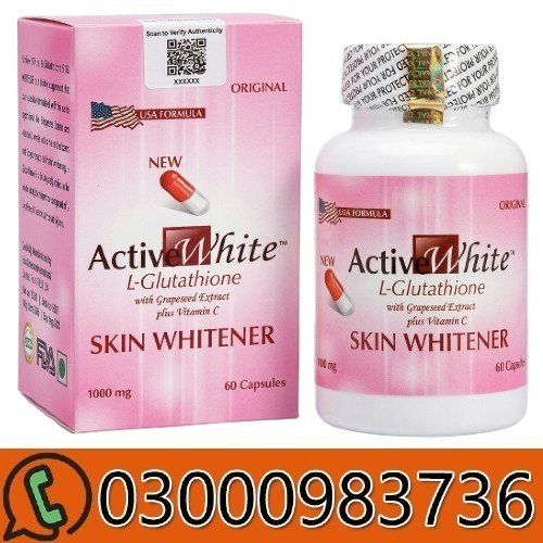 Active White Glutathione Skin Whitening Capsules In Pakistan