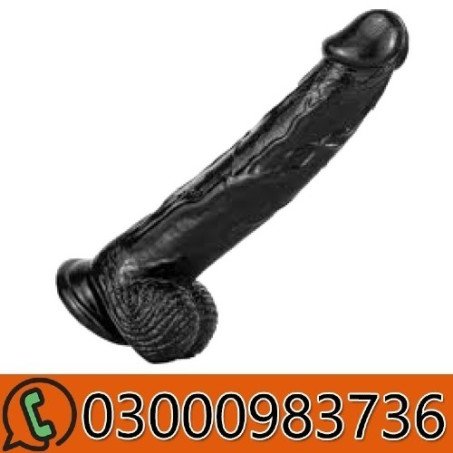 8.7 Inch Black Silicone Dildo In Pakistan