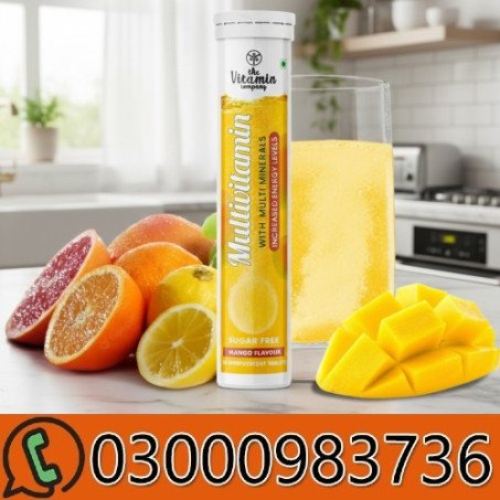 Mango Flavour Multivitamin With Multi Minerals Effervescent Tablets In Pakistan